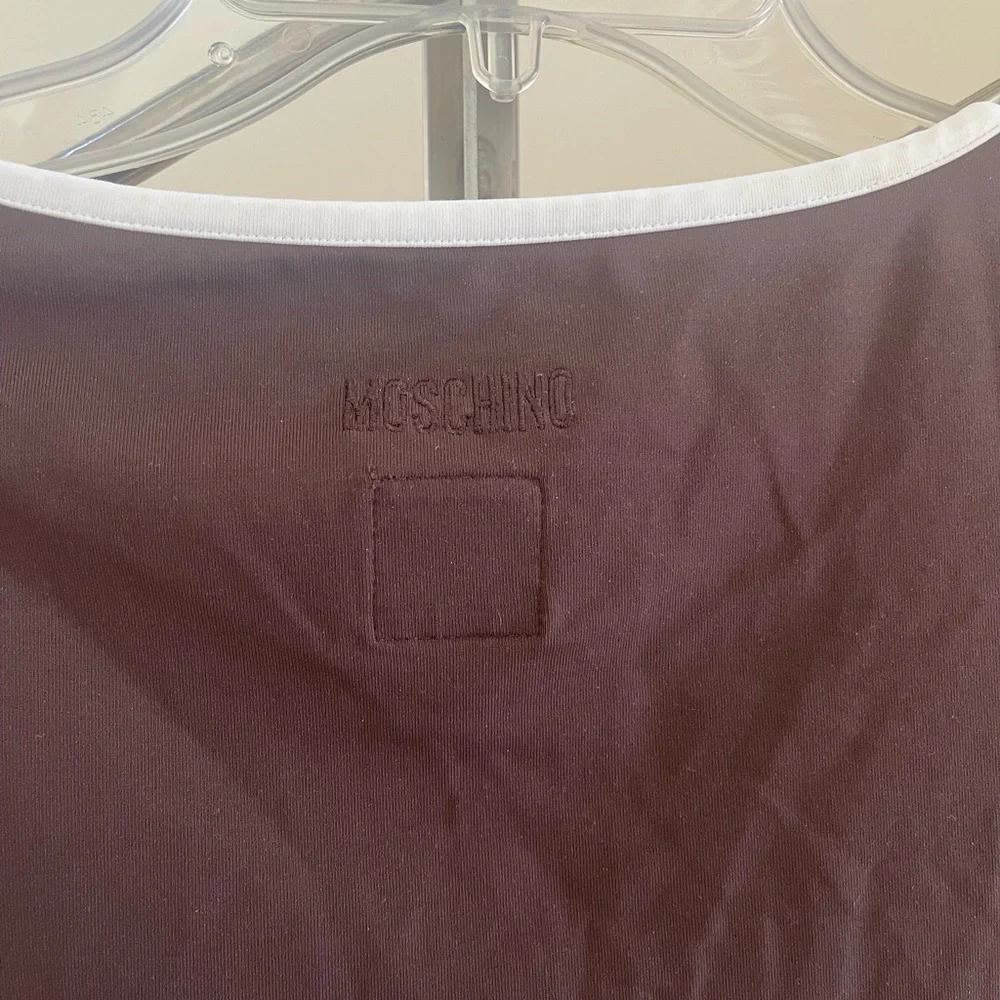 VINTAGE MOSCHINO BROWN TOP - Picture 4 of 10